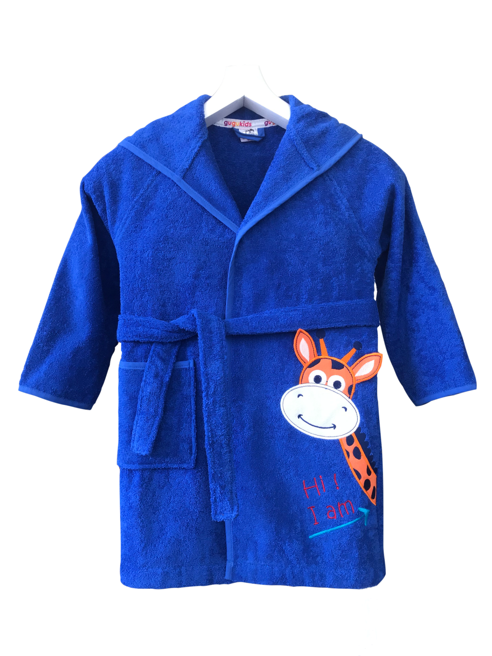 Zürafa Nakışlı Uzun Kollu  Royal Bornoz